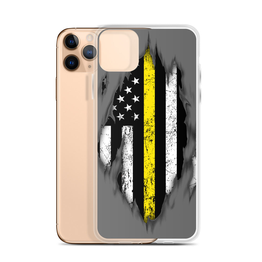 Thin Yellow Line iPhone Case