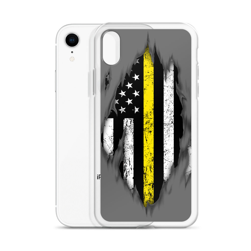 Thin Yellow Line iPhone Case