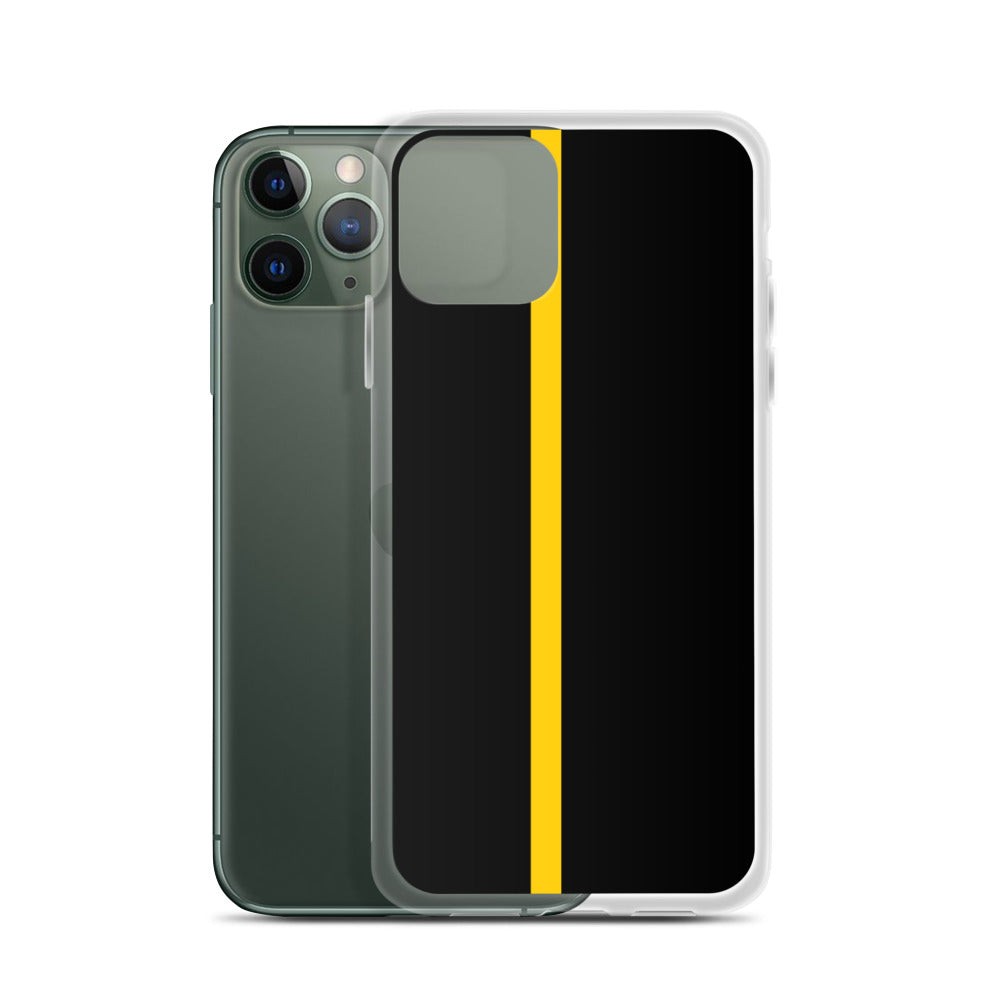 Thin Yellow Line iPhone Case