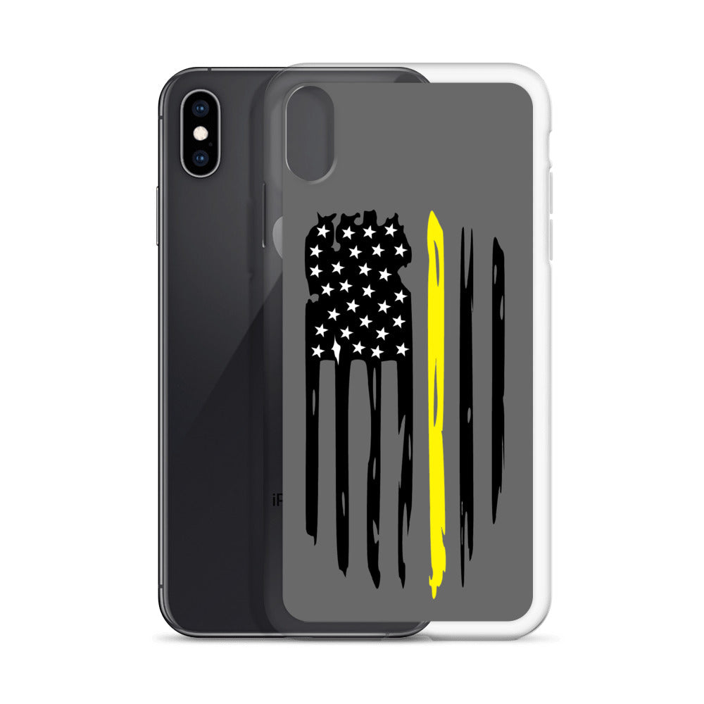 Thin Yellow Line iPhone Case