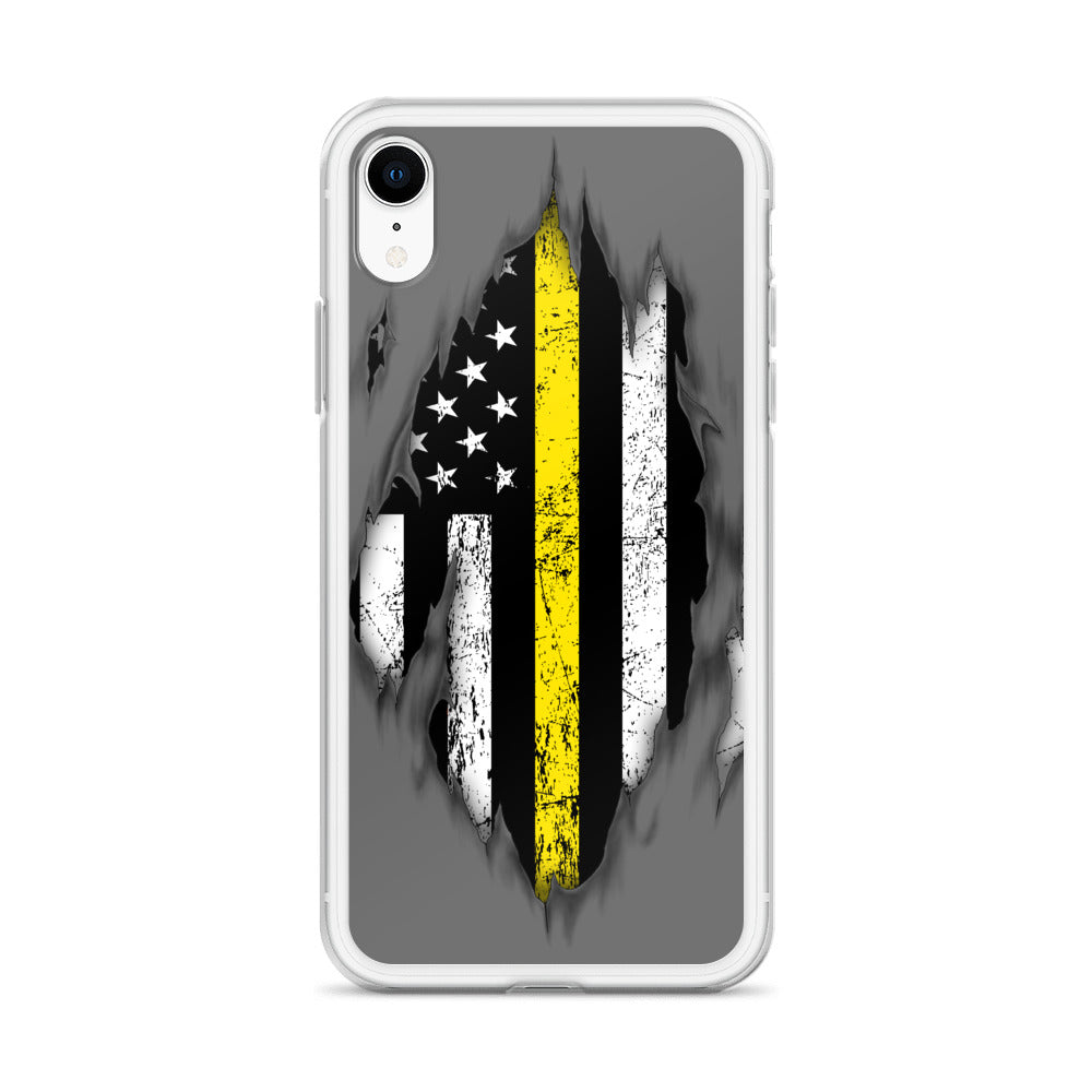 Thin Yellow Line iPhone Case