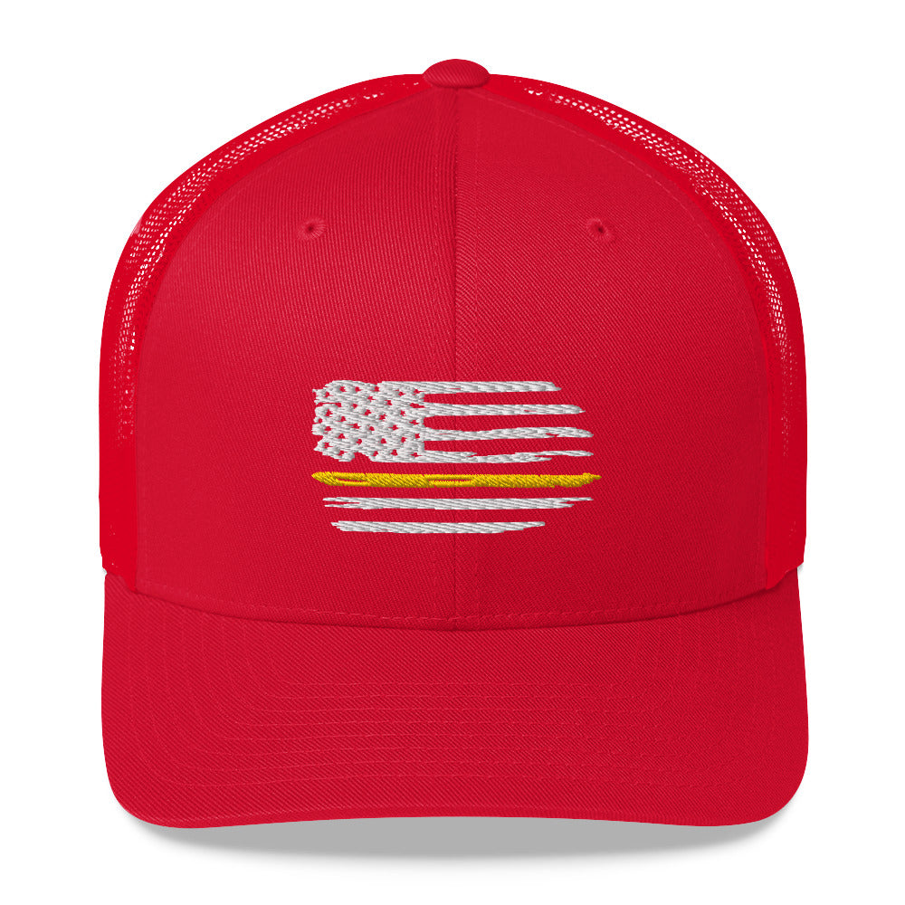 Thin Yellow Line Trucker Cap