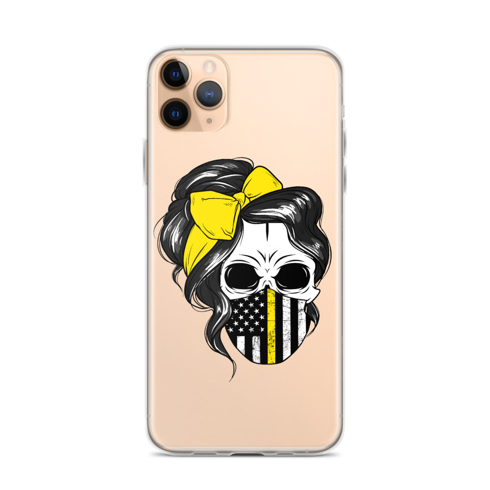 Thin Yellow Line iPhone Case