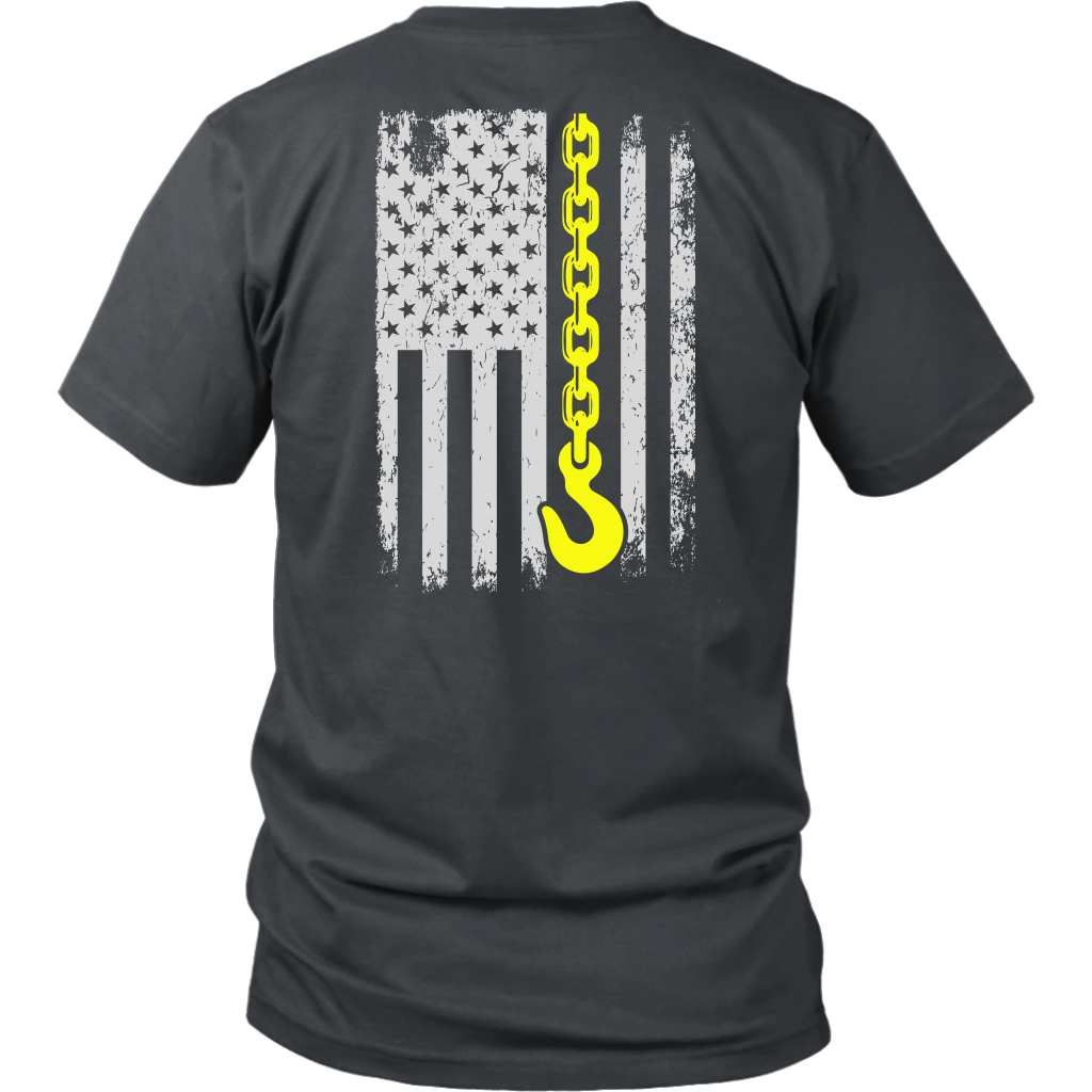 Poud Tow Truck Operator USA Flag Shirt