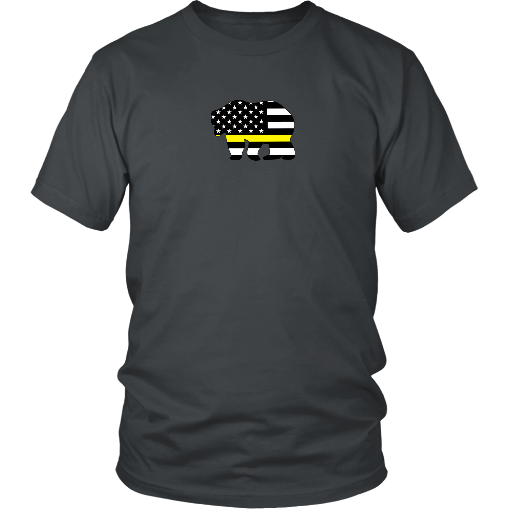 Thin Yellow Line Badge Bear Shirt