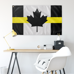 Thin Yellow Line Canada Flag