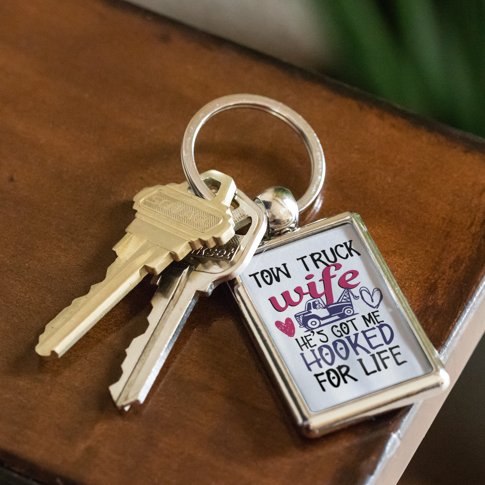 Proud Tow Wife Keychain