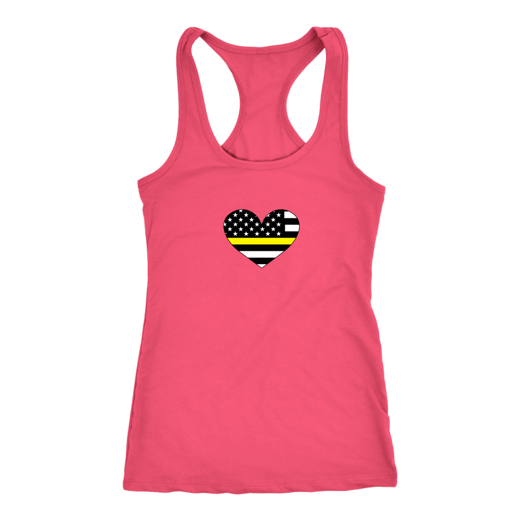 Thin Yellow Line Heart Shirt