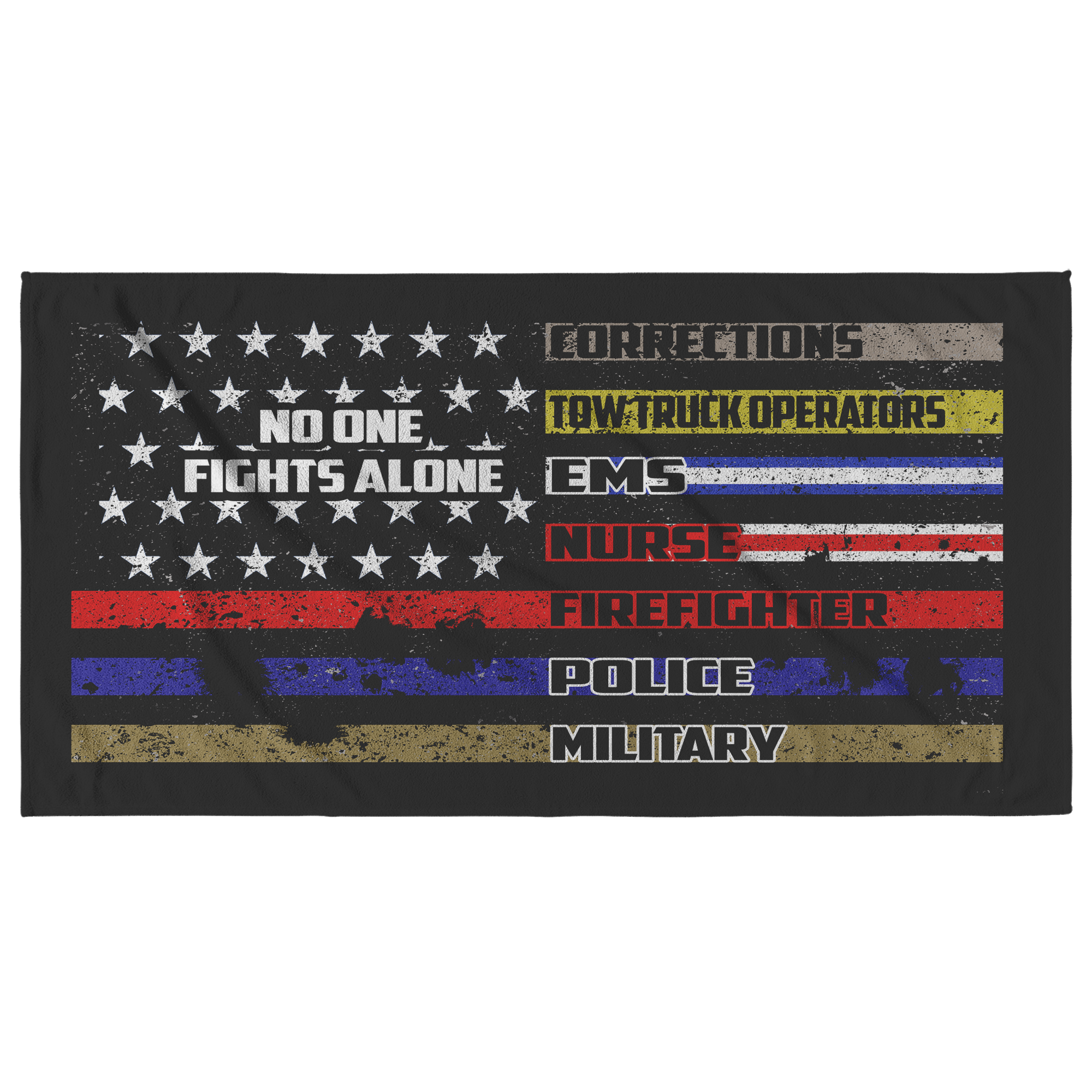 No One Fights Alone Beach Towel