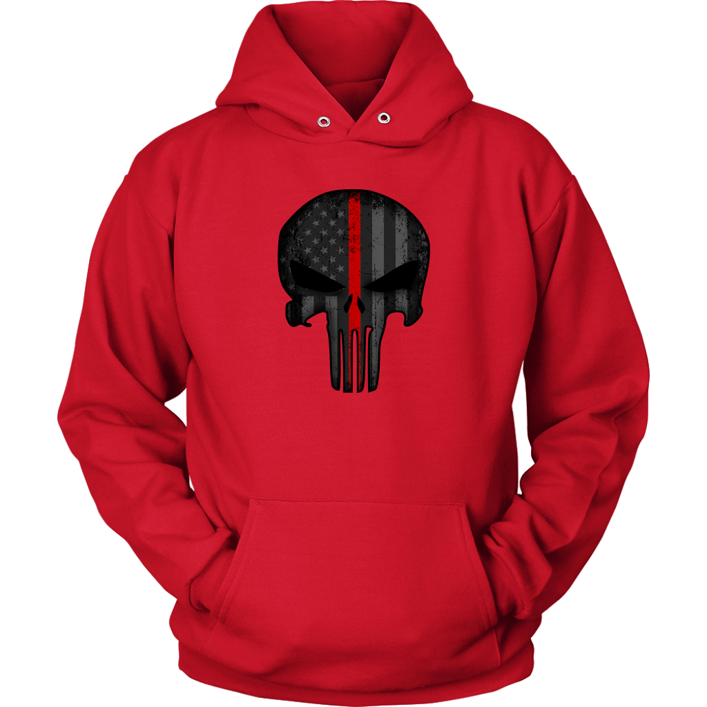 Thin Red Line Skull Shirt