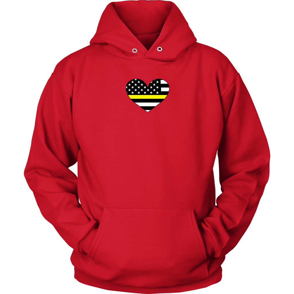 Thin Yellow Line Heart Shirt