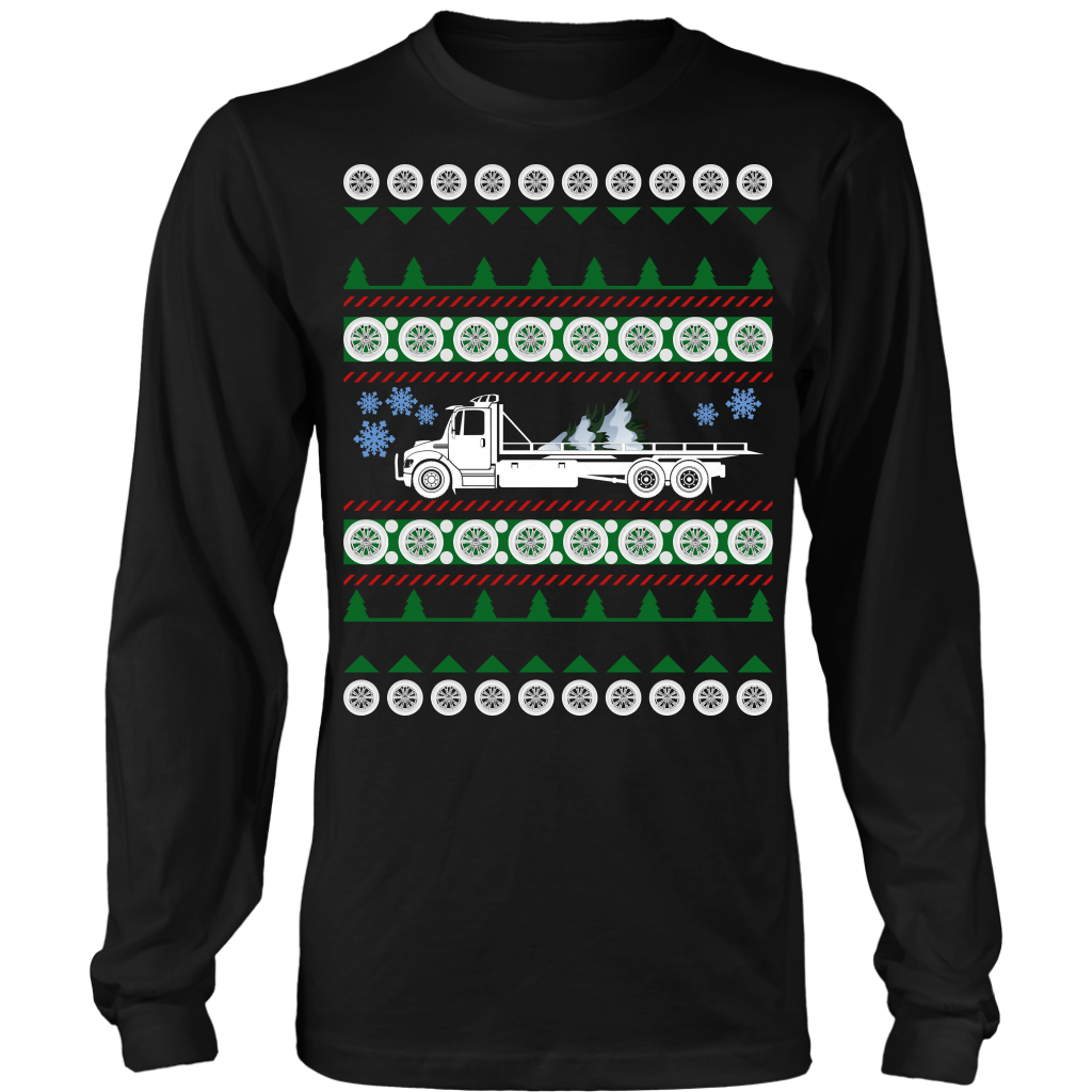 PROUD TOW TRUCK OPERATOR UGLY CHRISTMAS SWEATER