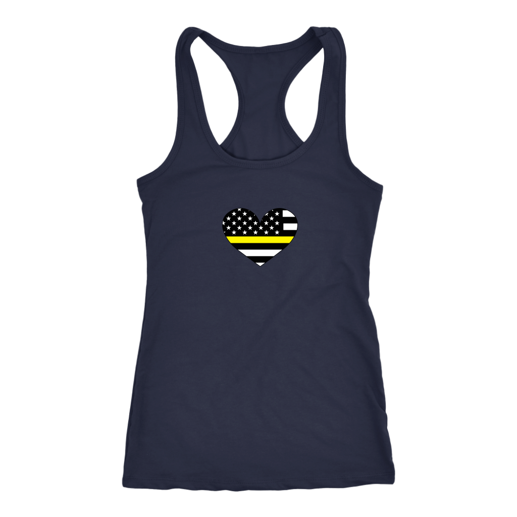 Thin Yellow Line Heart Shirt