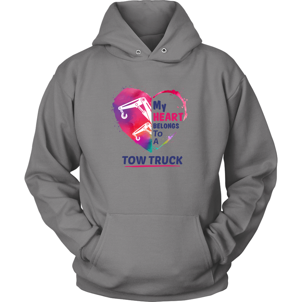 My Heart belongs to a Tow Truck Hoodie