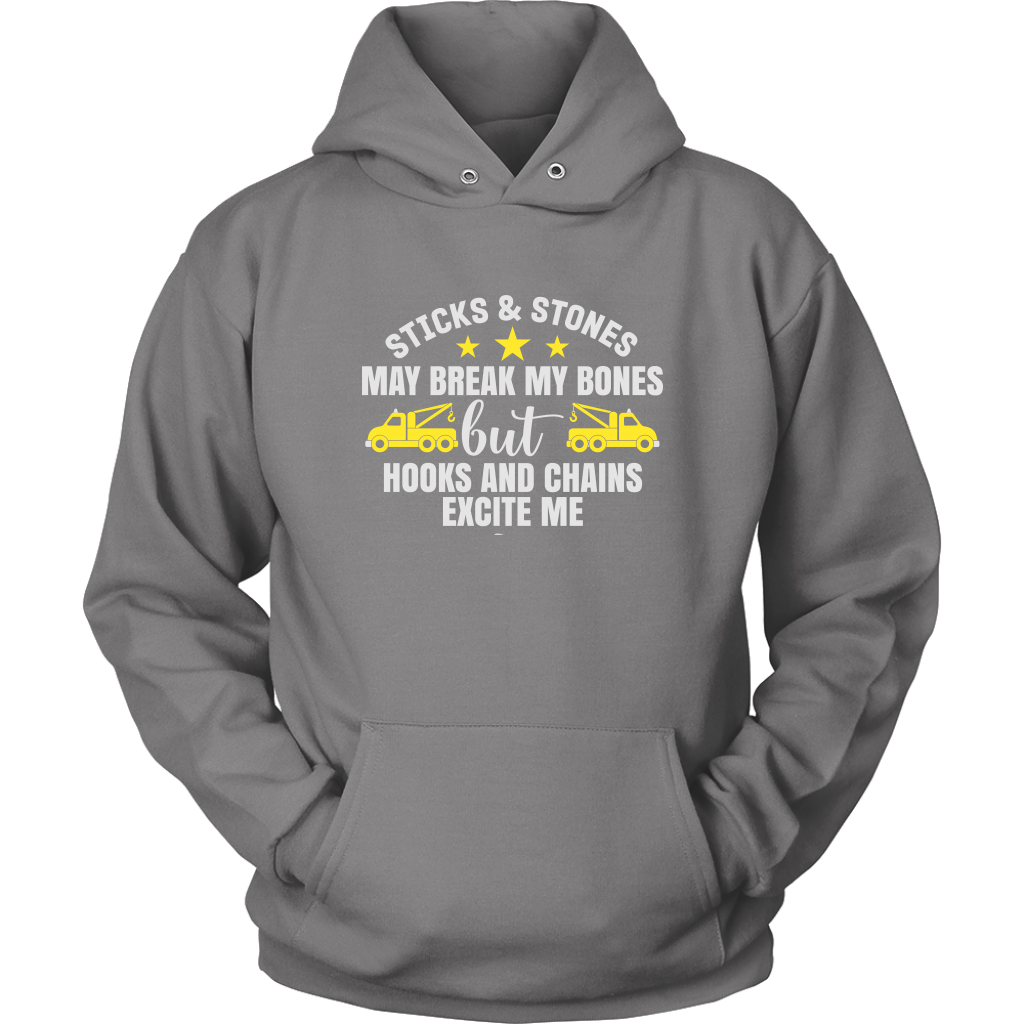 Hooks and Chains Excite Me Funny Tow Truck Driver Sayings
