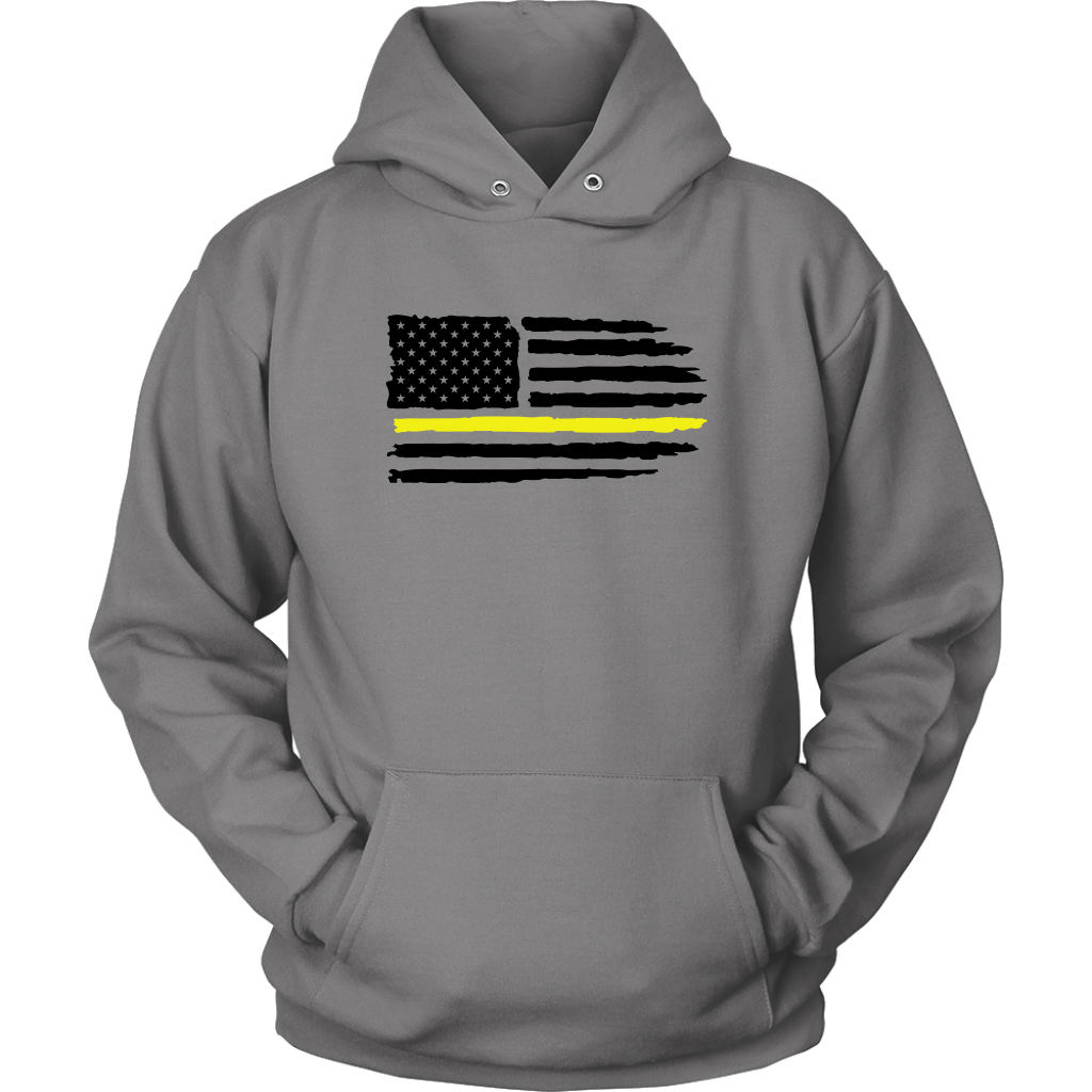 Thin Yellow Line Usa Flag