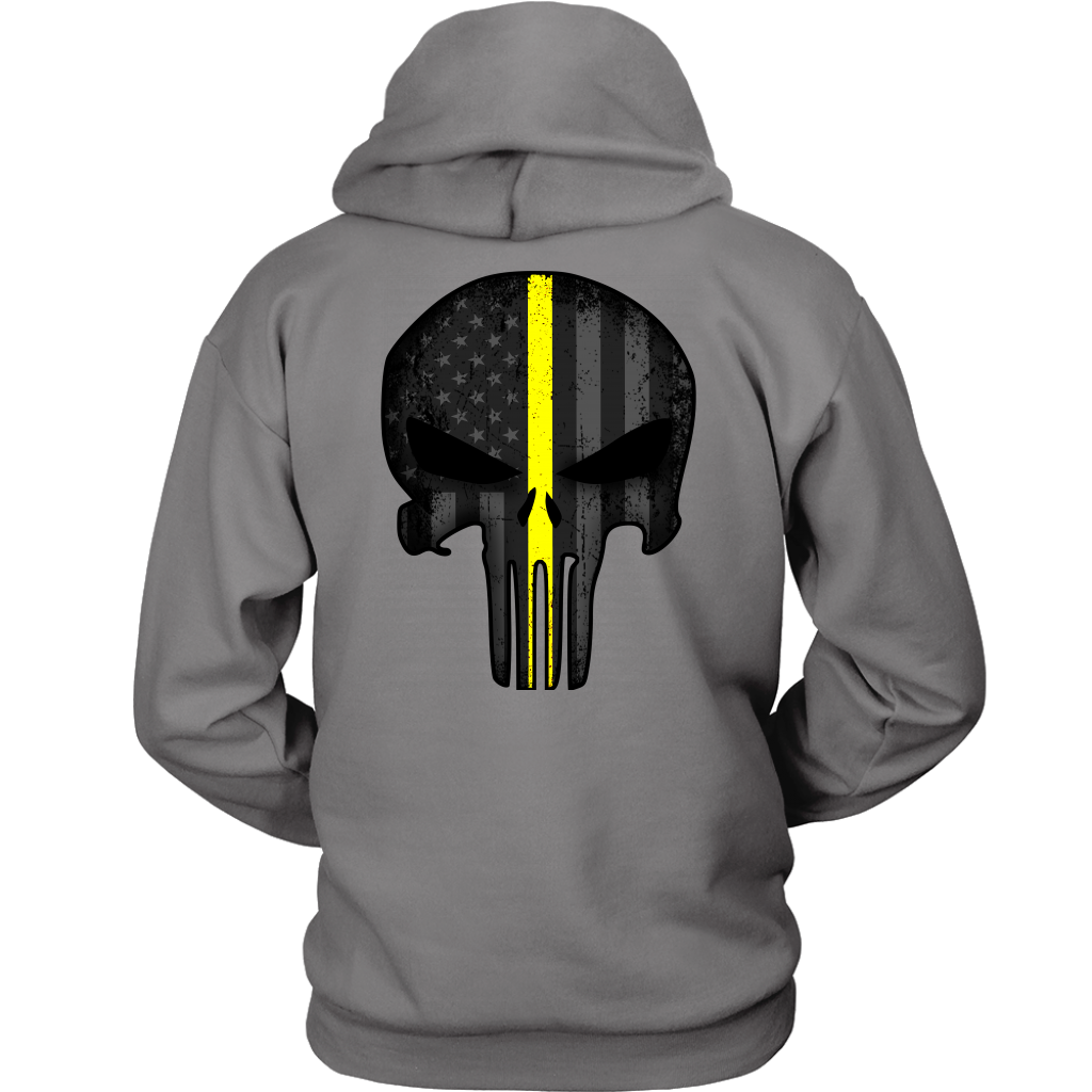 Thin Yellow Line Skull Double Side Shirt