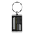 Thin Yellow Line Keychain