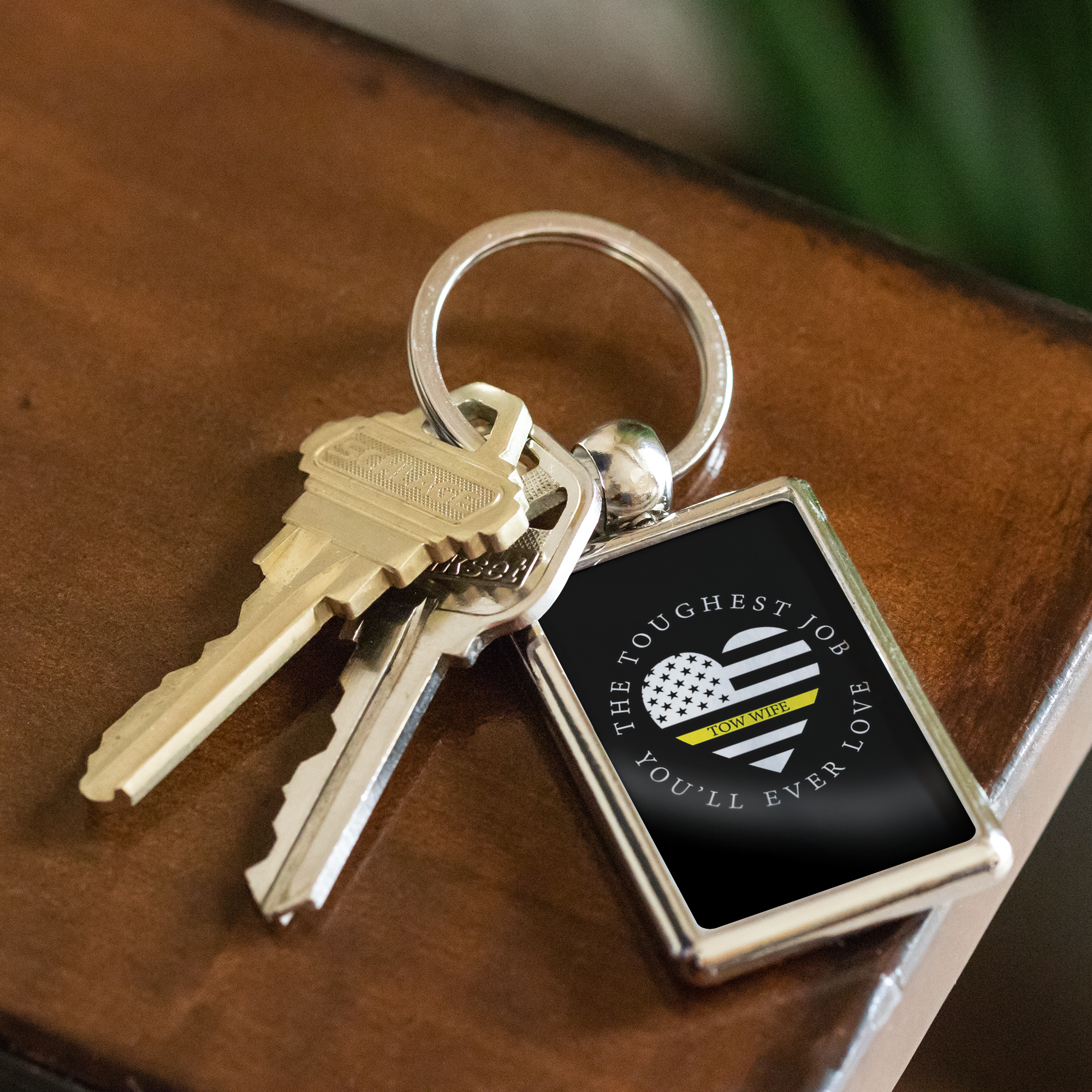 Proud Tow Wife Keychain