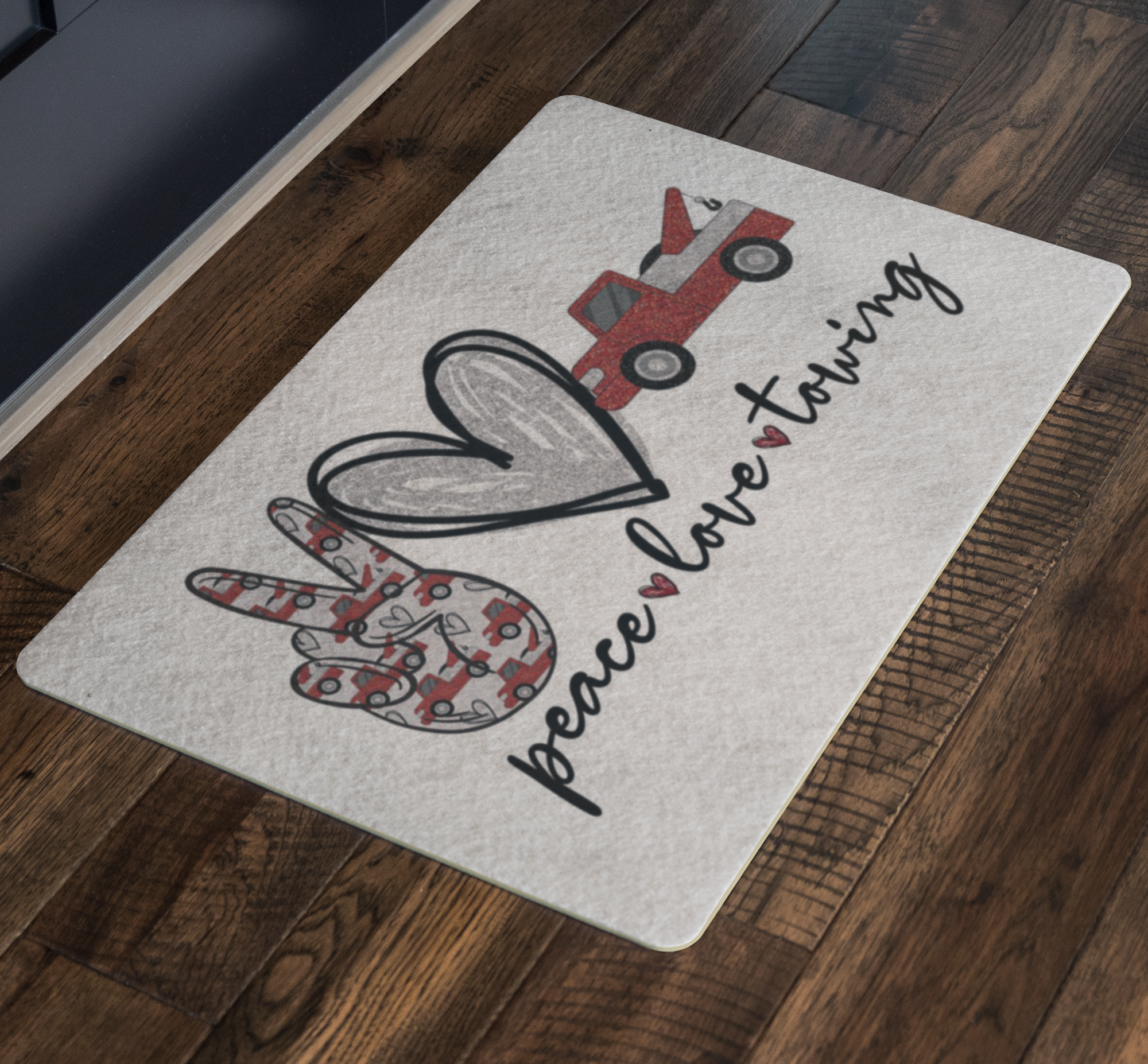 Peace Love Towign Doormat