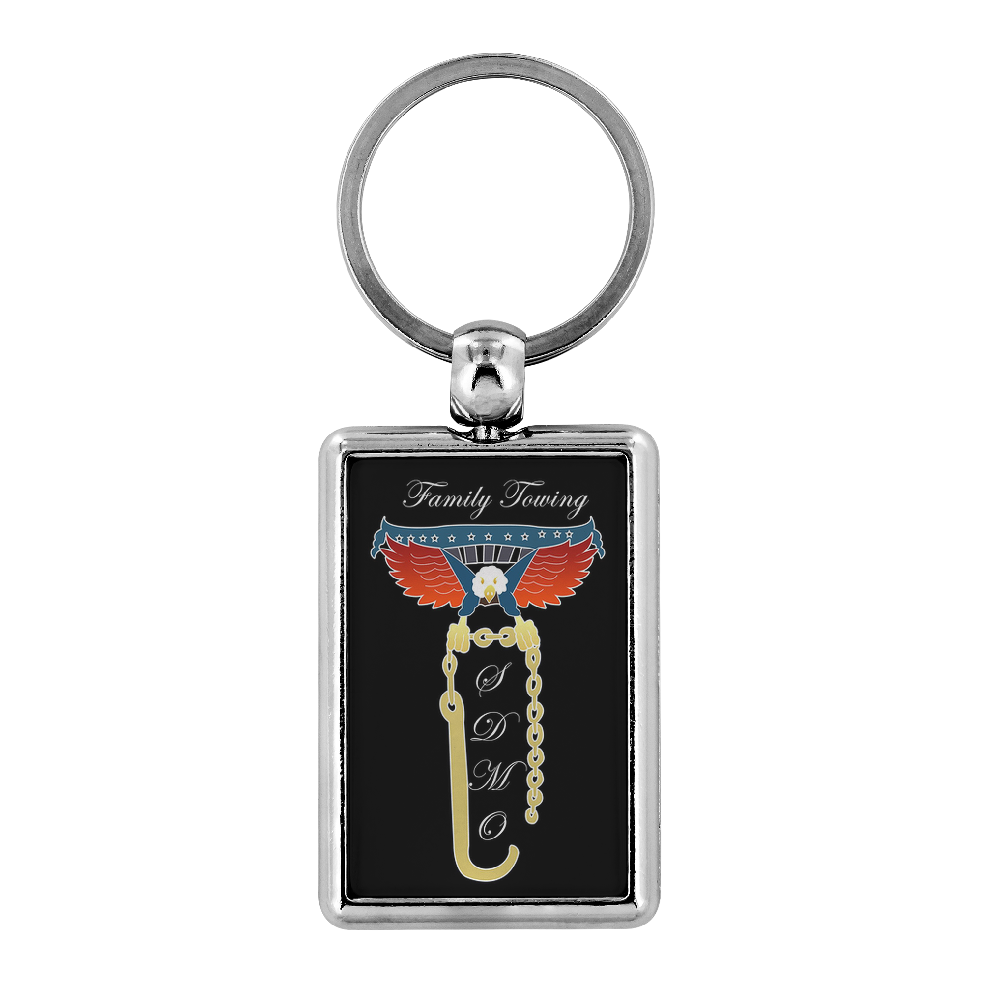 Towing Family Keychain