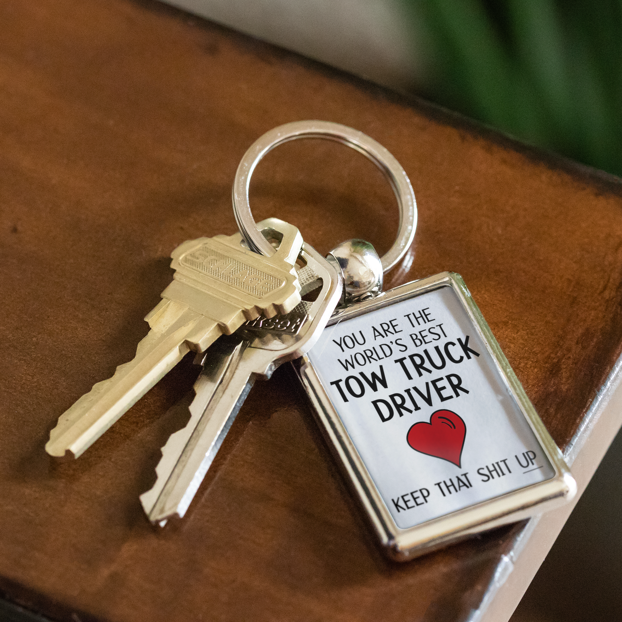 Proud Tow Truck Driver Keychain