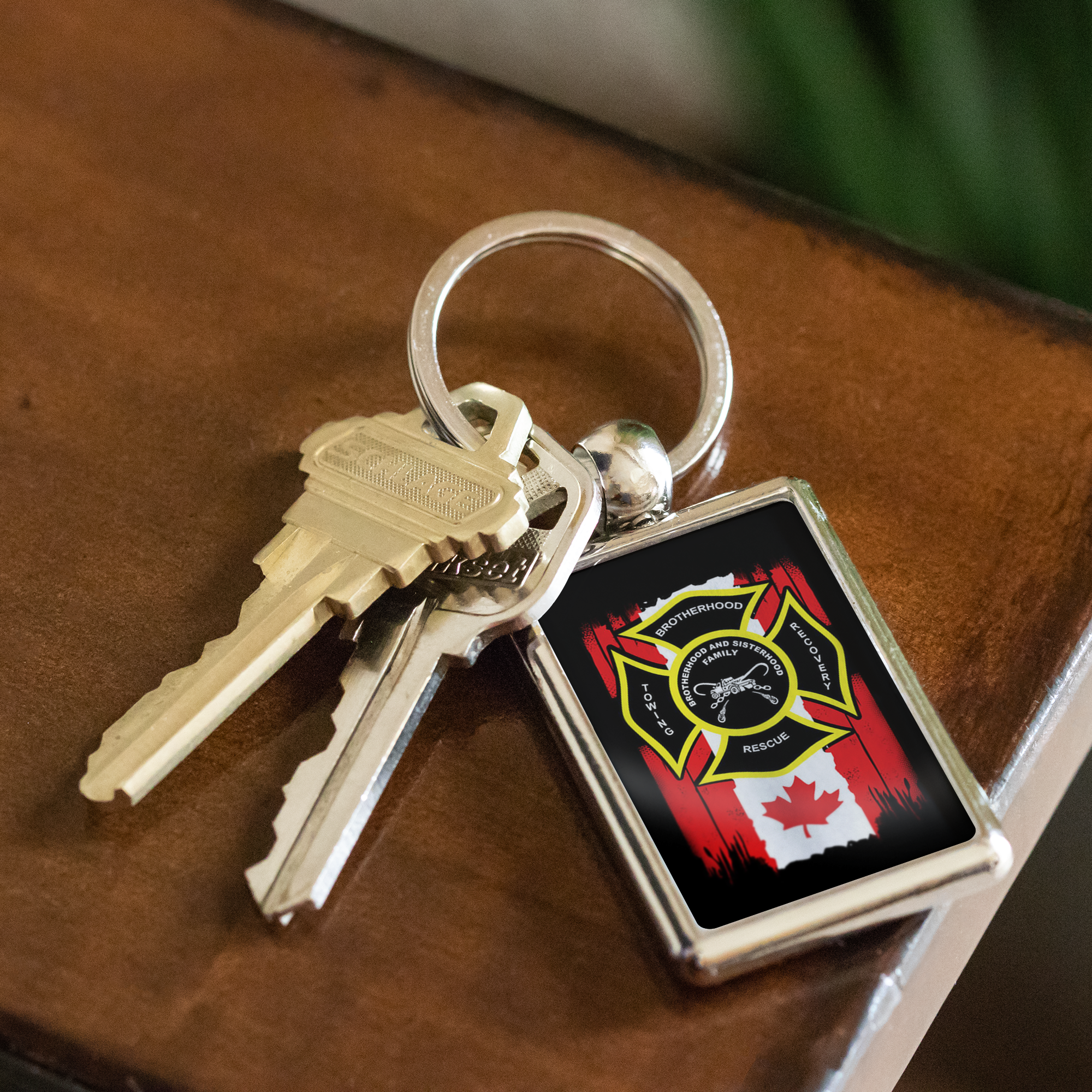 Towing Canadian Keychain