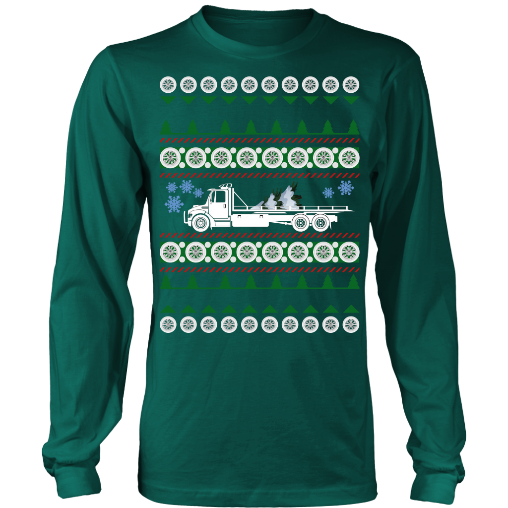 PROUD TOW TRUCK OPERATOR UGLY CHRISTMAS SWEATER