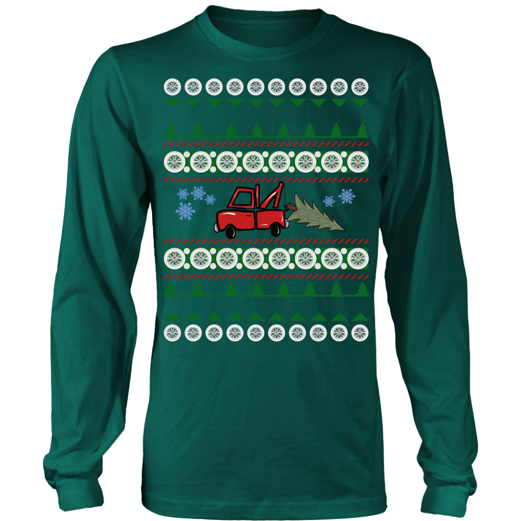 PROUD TOW TRUCK OPERATOR UGLY CHRISTMAS SWEATER