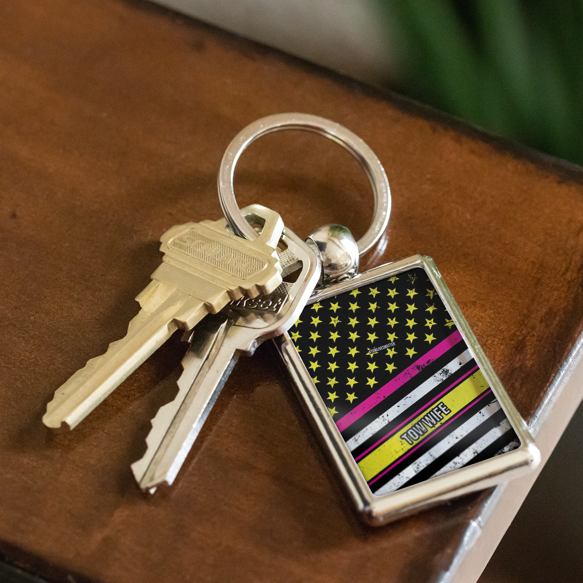 Proud Tow Wife Keychain
