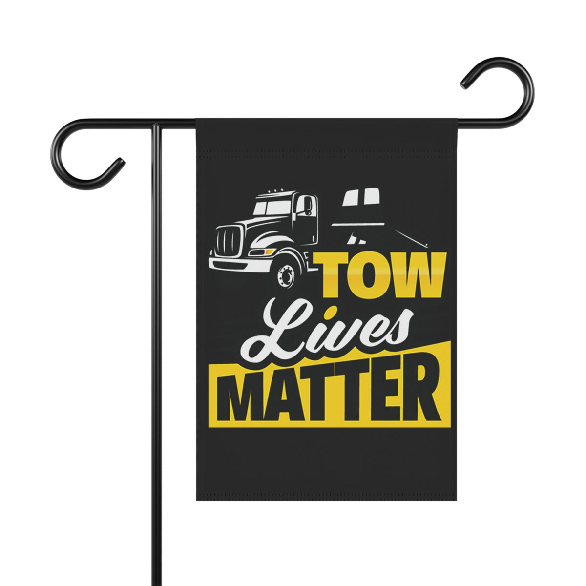 Towlivesmatter Flatbed Towing Garden Flag - Double-side print - view 3