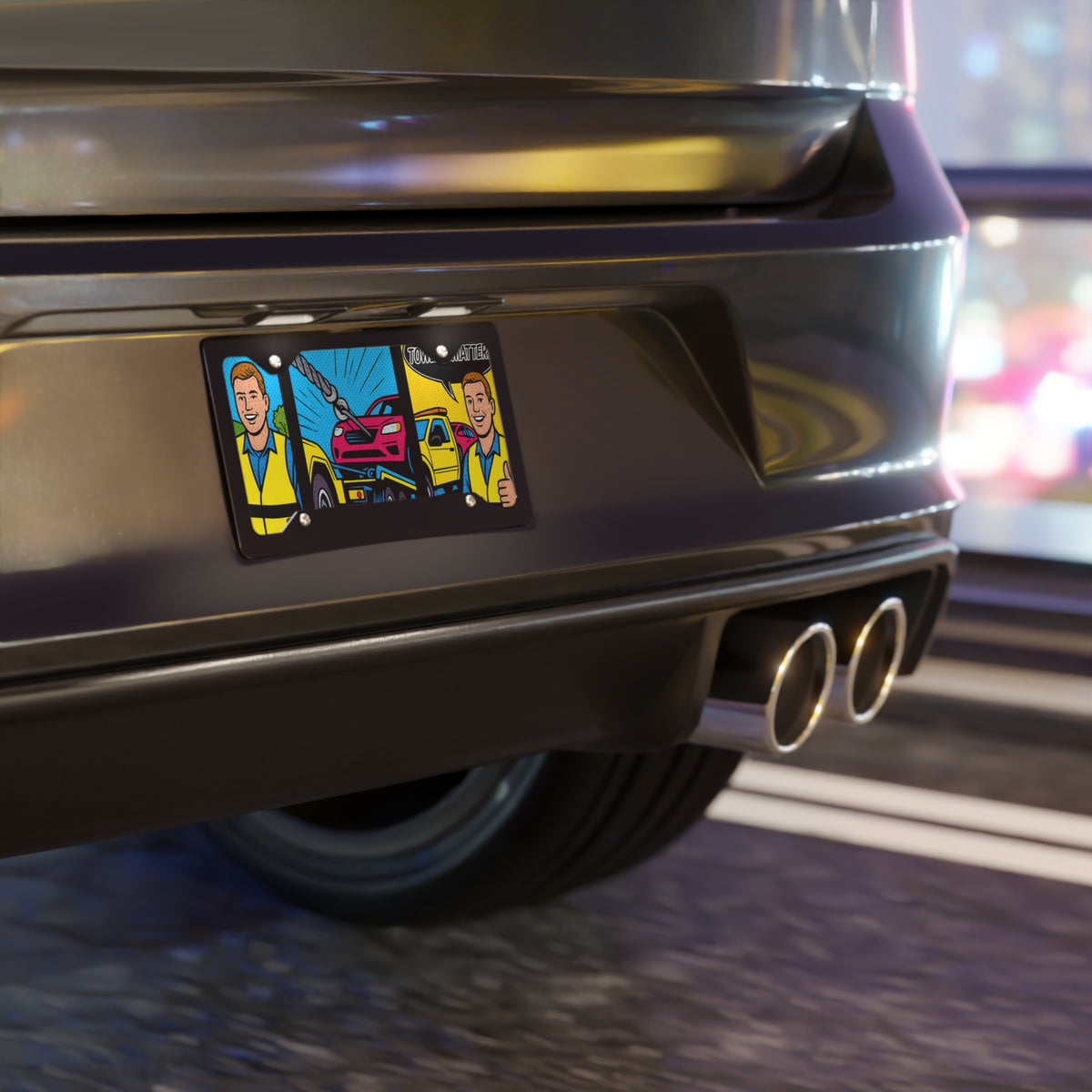Move Over License Plate - view 4