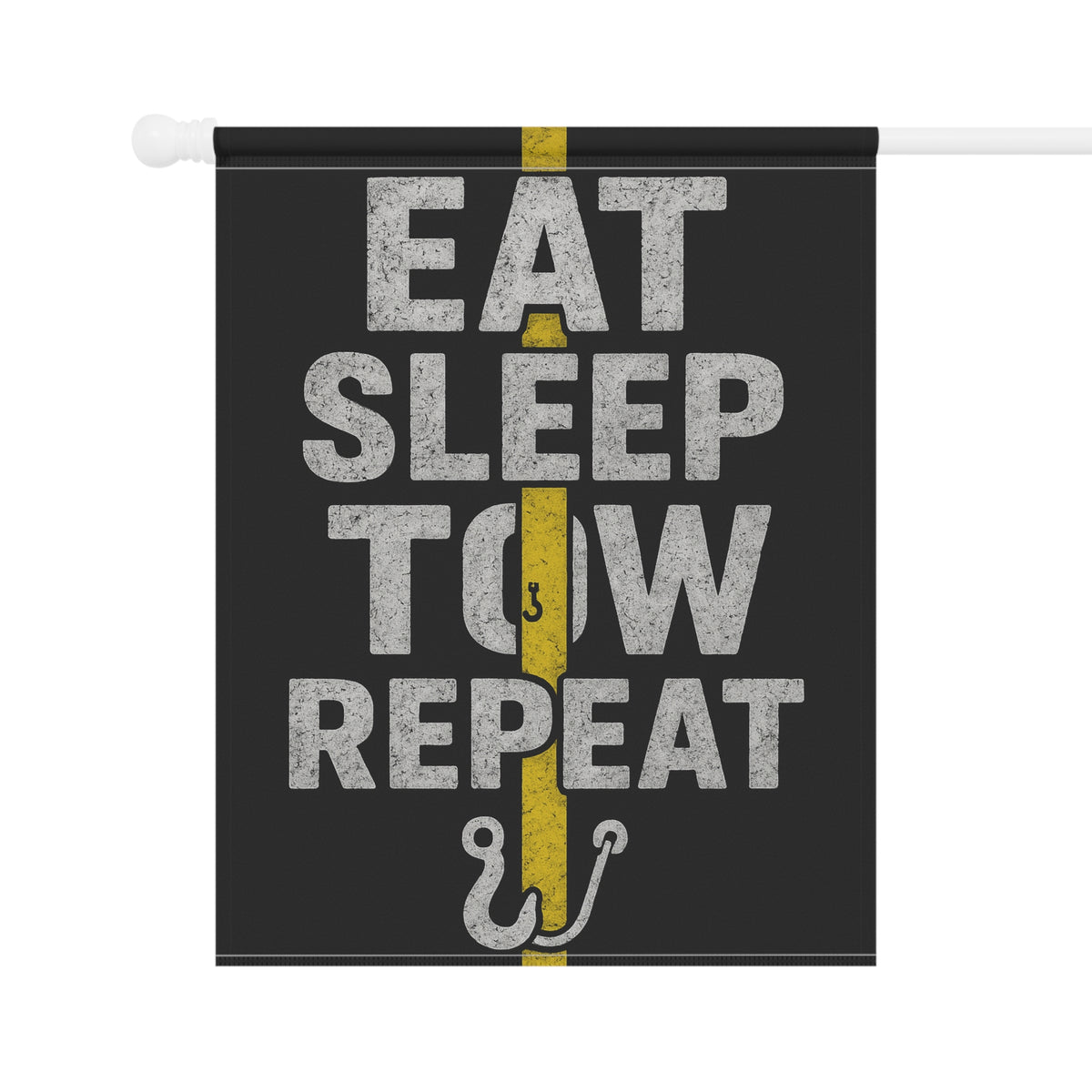 Eat Sleep Tow Repeat Garden Flag - Double-side print - view 6
