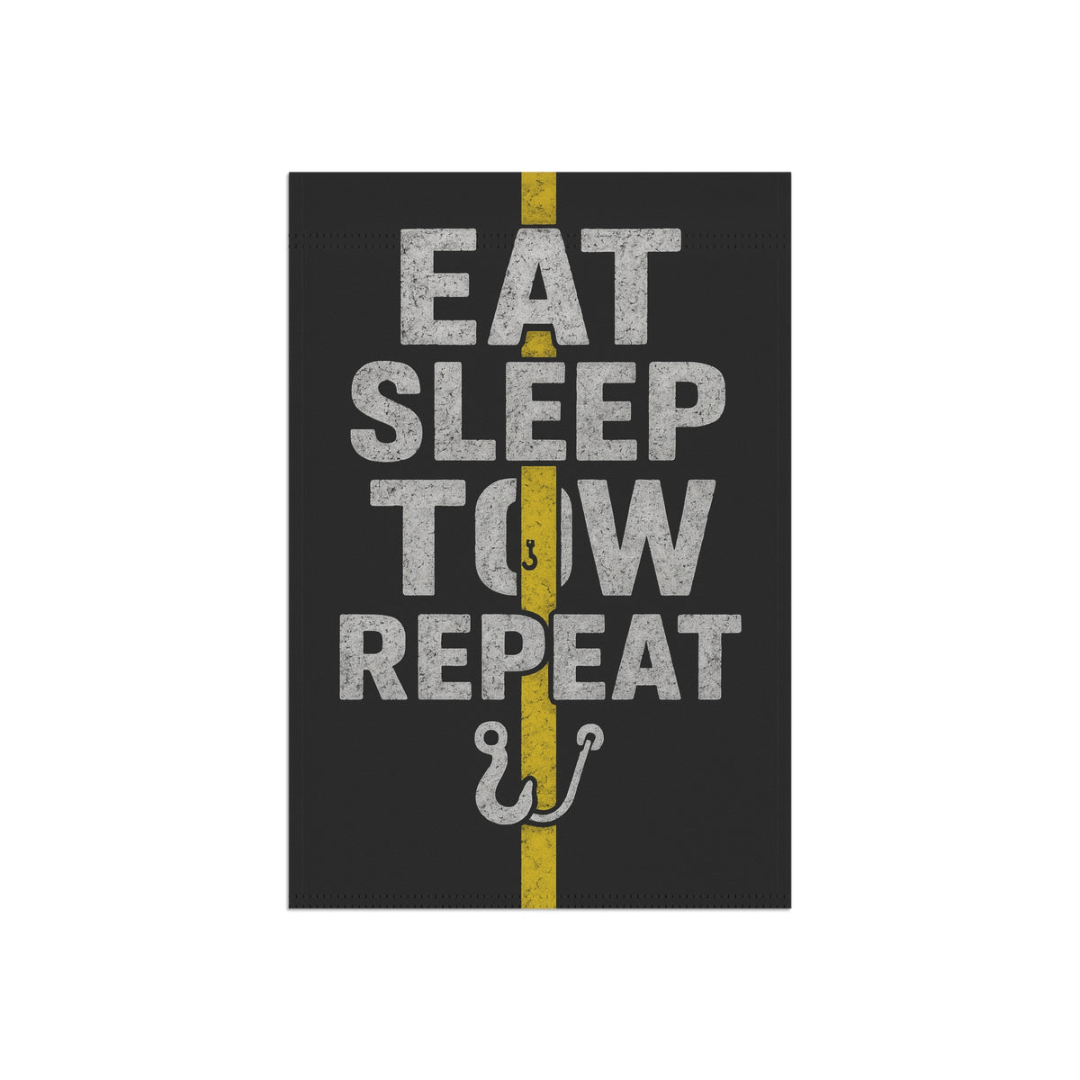 Eat Sleep Tow Repeat Garden Flag - Double-side print - view 5