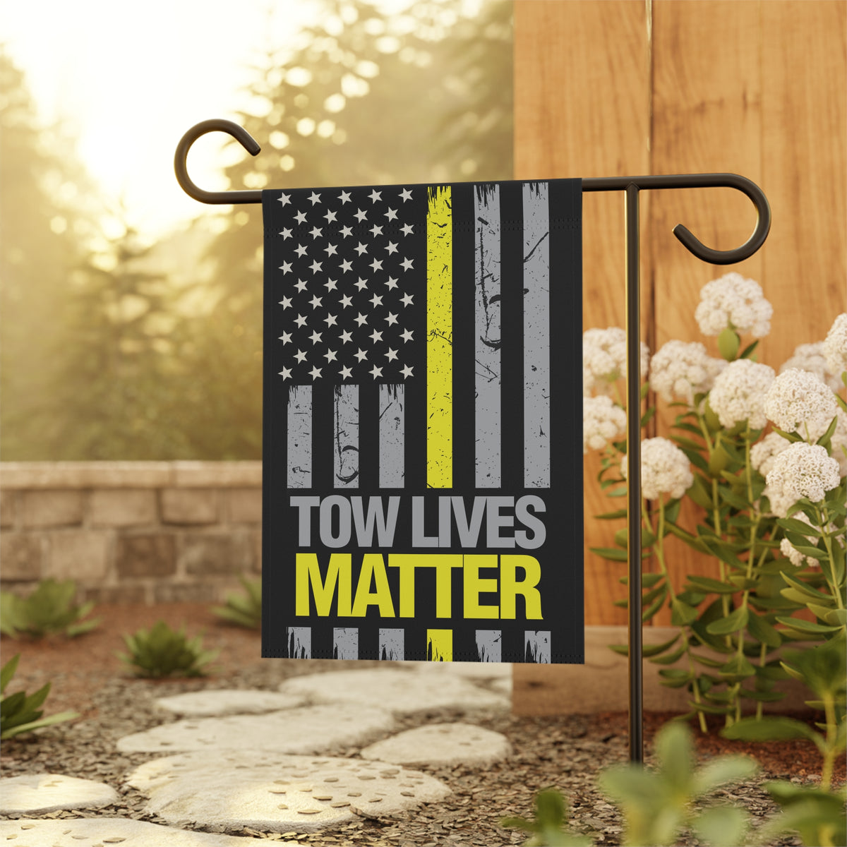 Towlivesmatter Towing Garden Flag - Double-side print