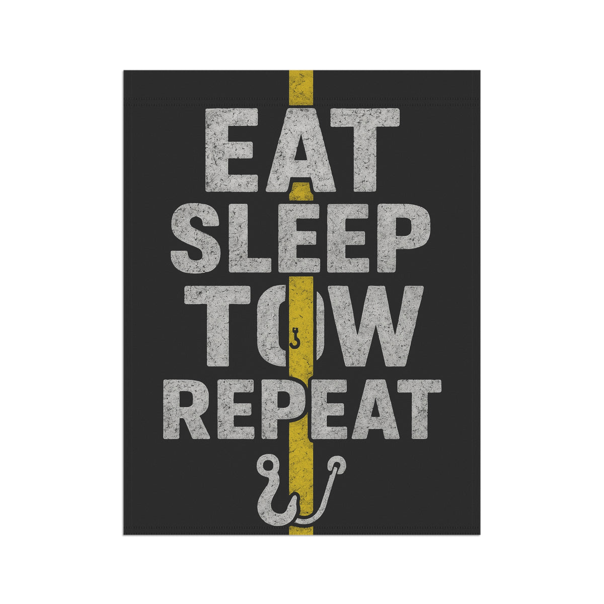 Eat Sleep Tow Repeat Garden Flag - Double-side print - view 7