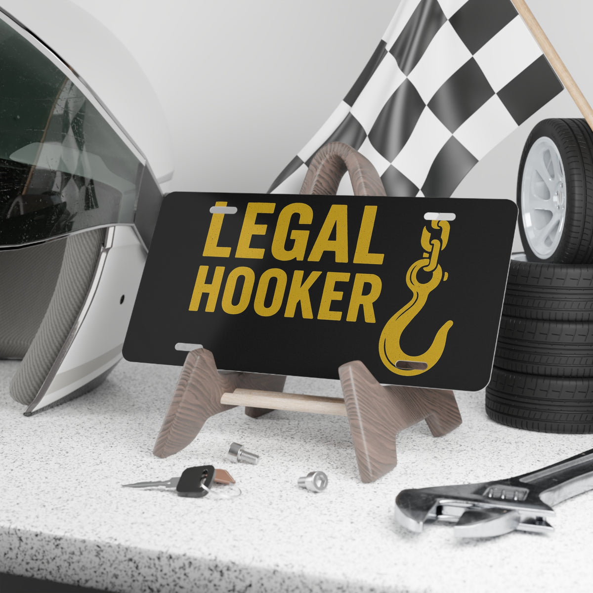 Legal Hooker Vanity Plate - view 3