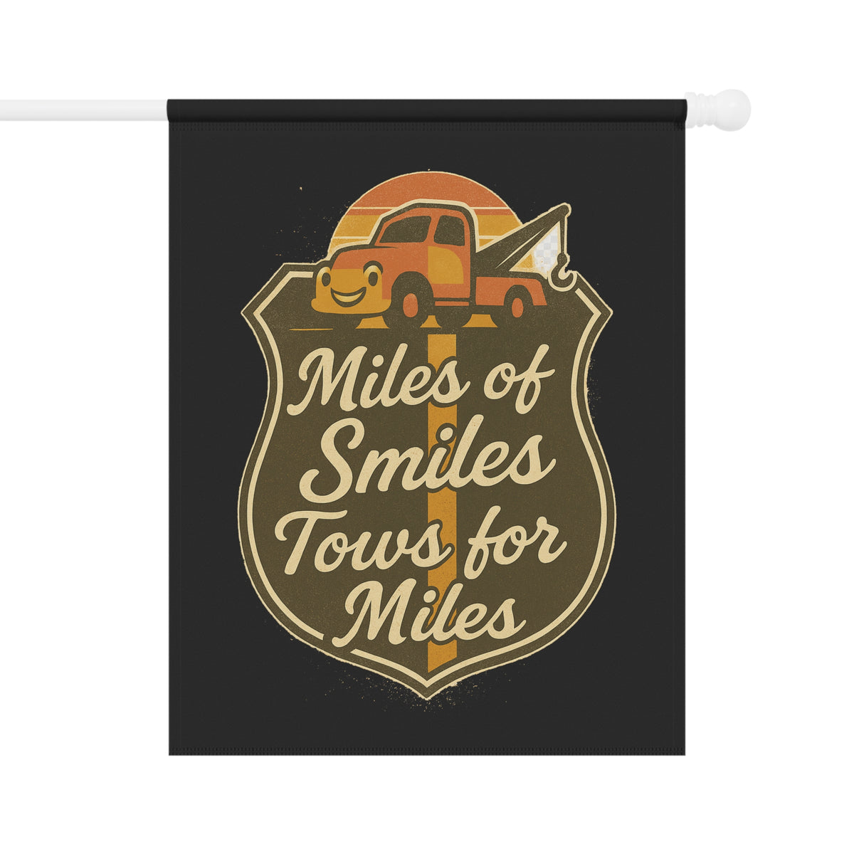 Miles Of Smiles Tows For Miles Garden Flag - Double-side print - view 2