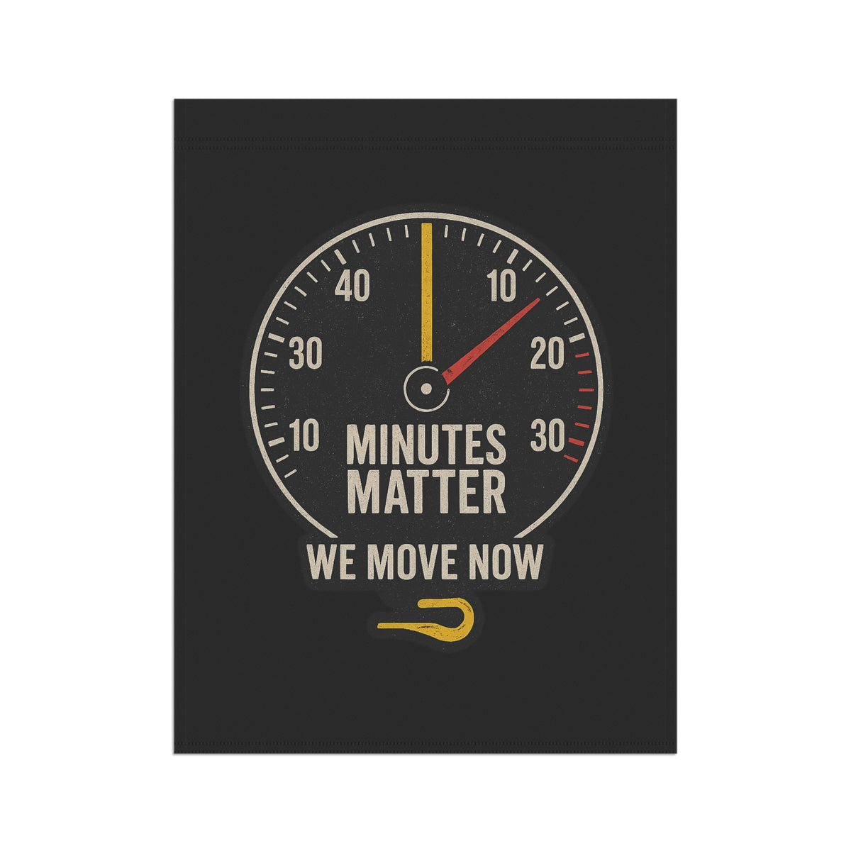 Minutes Matter Garden Flag Tow Truck Thin Yellow Line - Double-side print - view 7