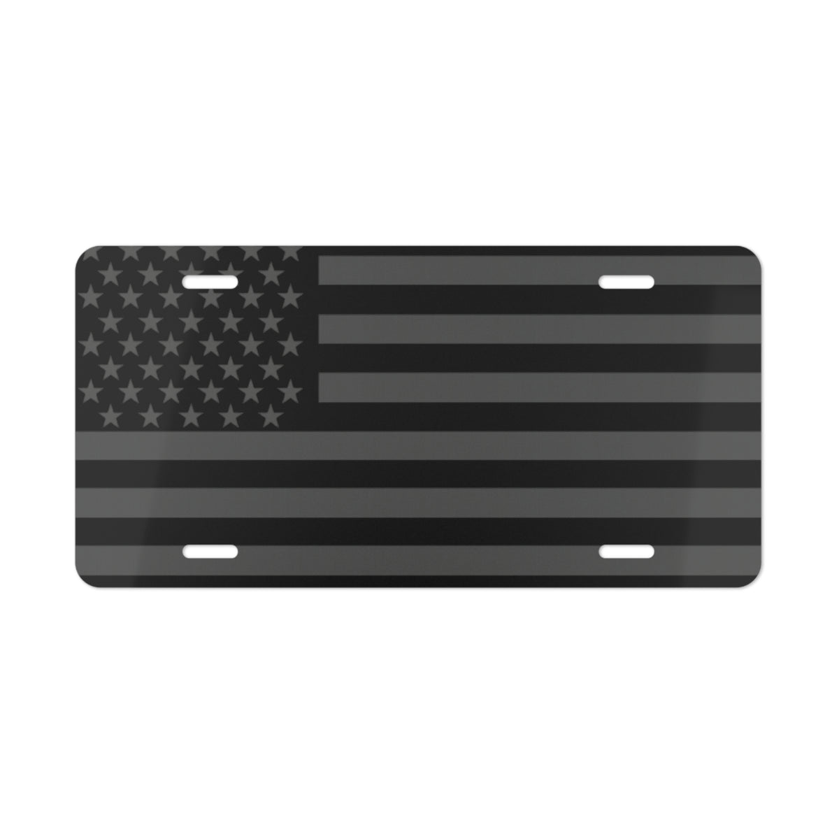 Blackout American Flag Vanity Plate