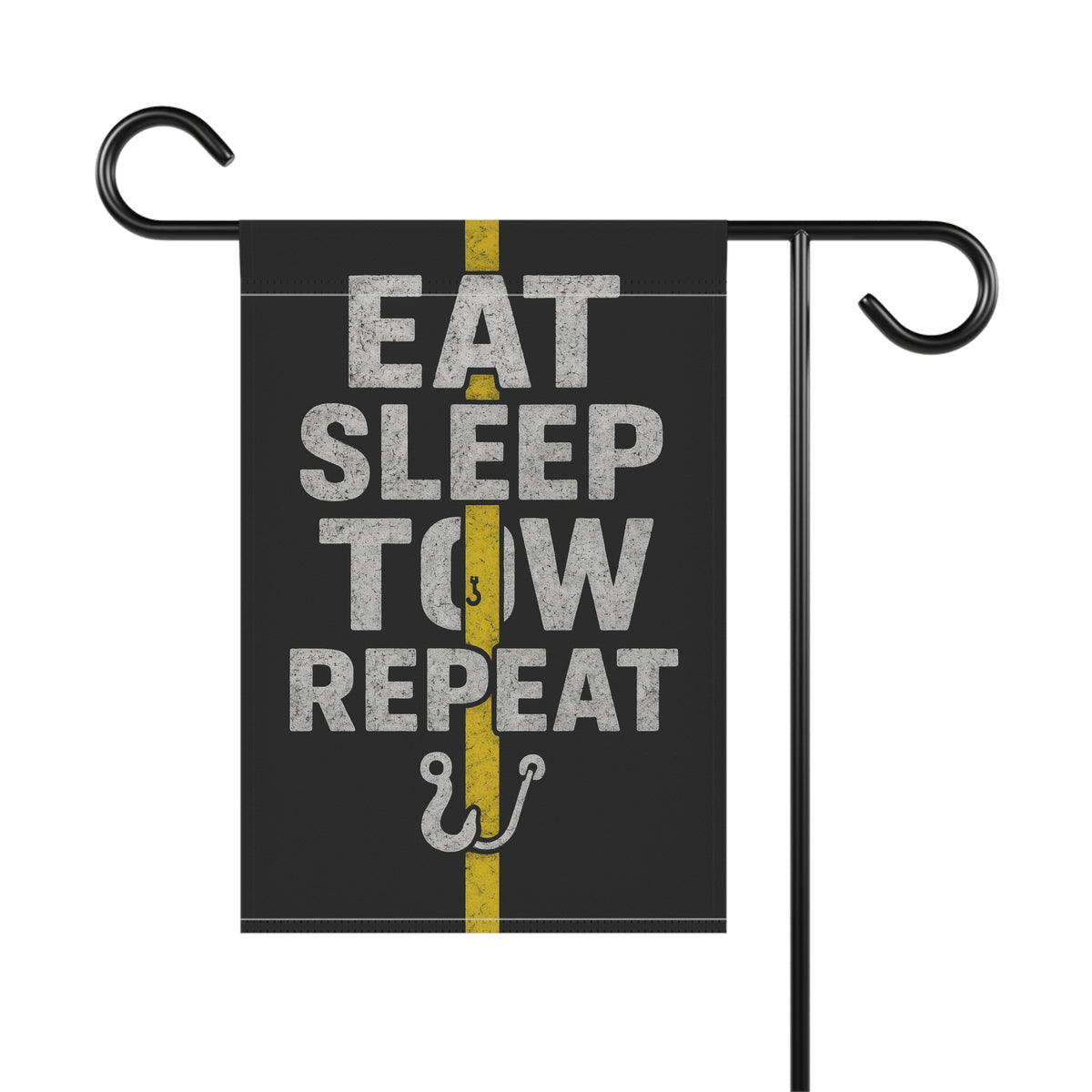 Eat Sleep Tow Repeat Garden Flag - Double-side print - view 4