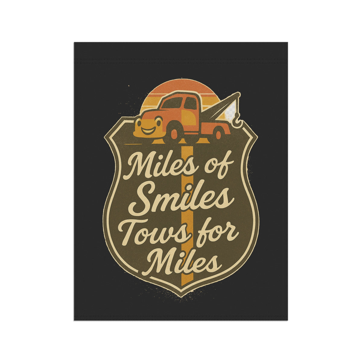 Miles Of Smiles Tows For Miles Garden Flag - Double-side print - view 7
