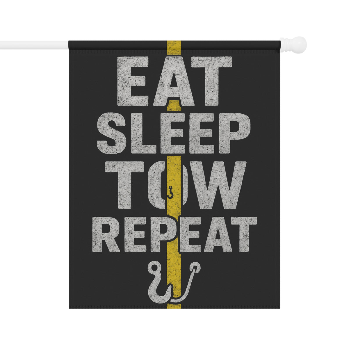 Eat Sleep Tow Repeat Garden Flag - Double-side print - view 2