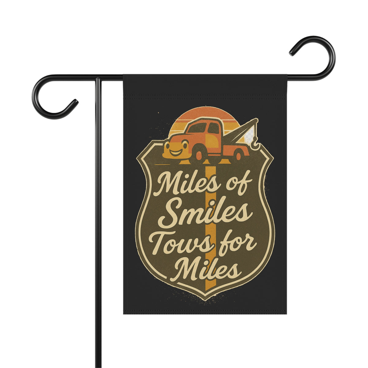 Miles Of Smiles Tows For Miles Garden Flag - Double-side print - view 3