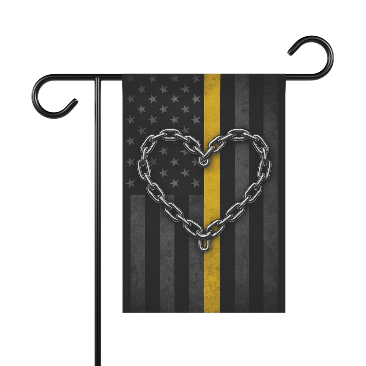 Tow Life Chain Heart Garden Flag - Double-side print - view 3