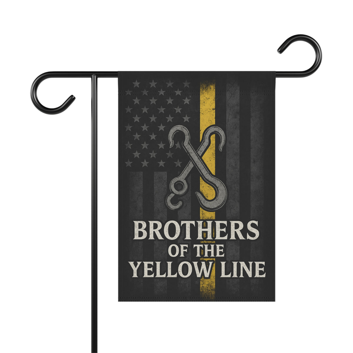 Brothers Of The Yellow Line Garden Flag - Double-side print - view 3