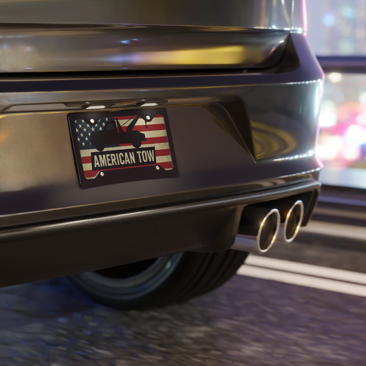 American Tow Built To Haul Vanity Plate - view 4