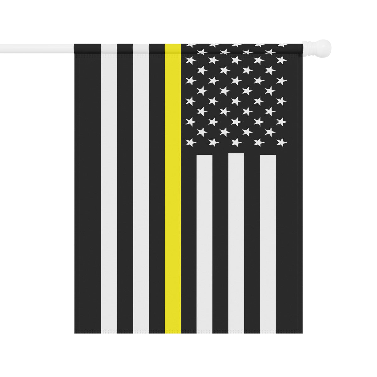 Thin Yellow line Garden Flag - Double-side print - view 2