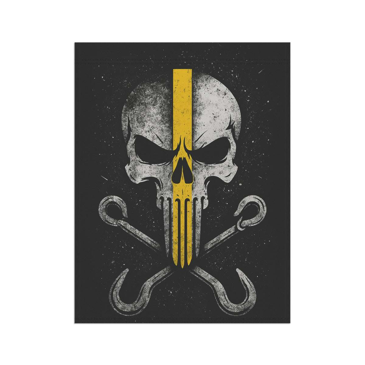 Thin Yellow Line J-Hook Garden Flag - Double-side print - view 7