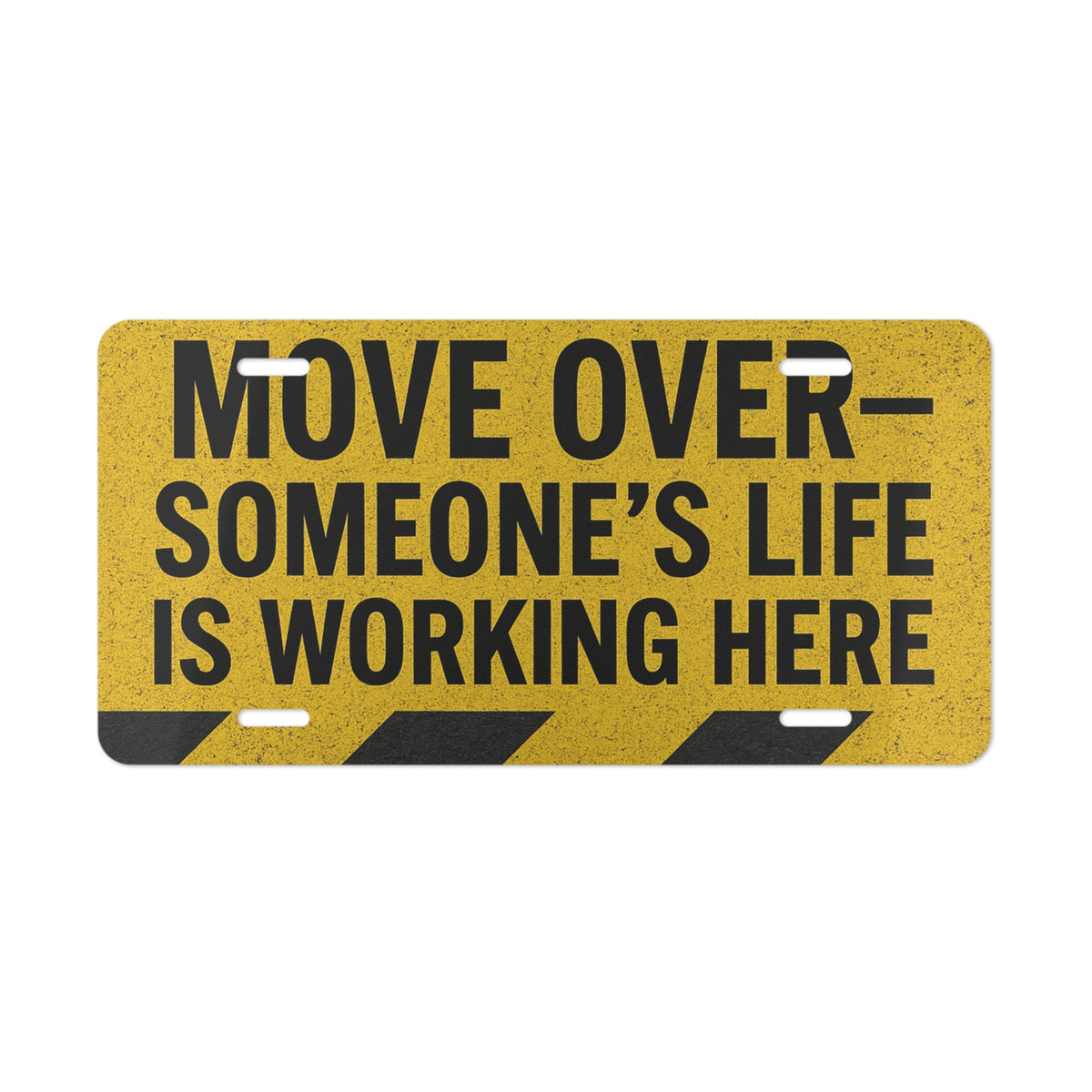 Move Over License Plate